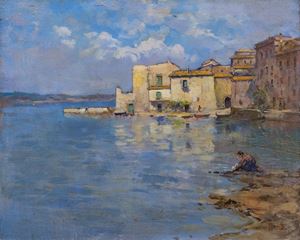 Veduta di borgo marinaro