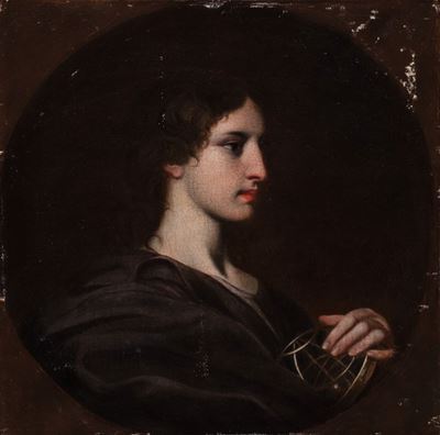 Salvator Mundi, olio su tela entro sagoma circolare