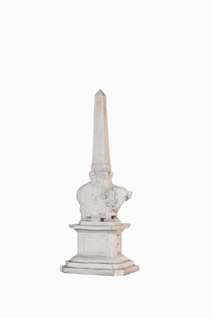 Da Gianlorenzo Bernini, fine secolo XIX - Elefantino con l'obelisco della Minerva