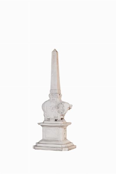 Bernini, Elefantino con l'obelisco della Minerva, biscuit