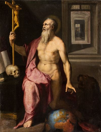 San Girolamo nello studio, olio su tela
