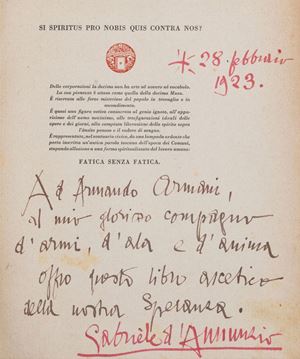L'Eremo di Cargnacco. "Il Vittoriale" di Gabriele D'Annunzio