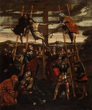 Pittore fiammingo attivo in Italia, fine secolo XVI - Deposition from the Cross