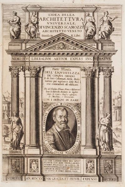 L’idea della Architettura Universale, di Vincenzo Scamozzi Architetto Veneto Divisa in X. Libri [...