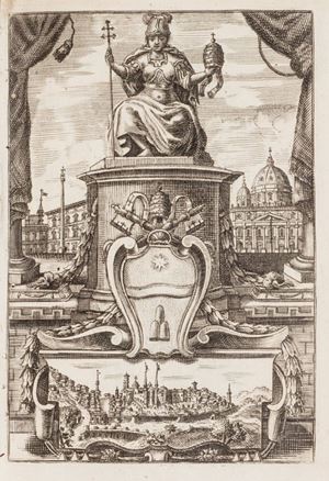 Seconda edizione della celebre guida alle bellezze della citt&agrave; di Roma divisa in antica e moderna. L'esemplare presenta solo nella seconda parte relativa alla Roma moderna. Descrizione di Roma moderna ...