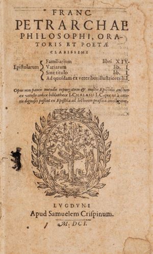 Pubblicazioni seicentesche di orazioni ed un epistolario del Petrarca.  
