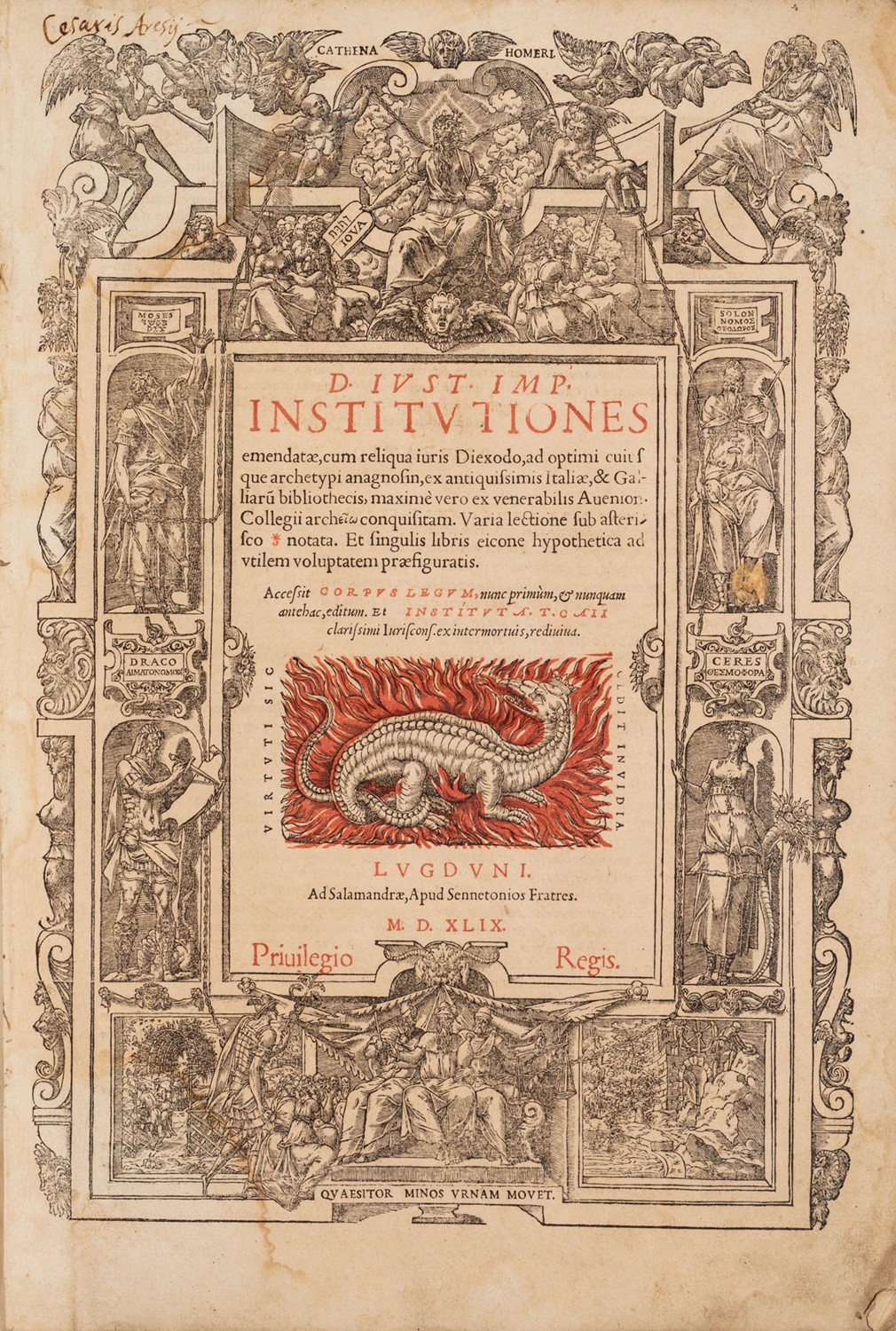 Corpus Iuris Civilis - Digestum Vetus. [...] Seu Pandectarum ... Institutiones Emendatae ... Auth...