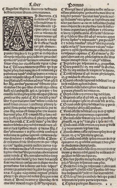 In Librum Destructio Destrutionum Averroys Commentationes Ad Dominicum Grimanum Cardinalem Maxixu...