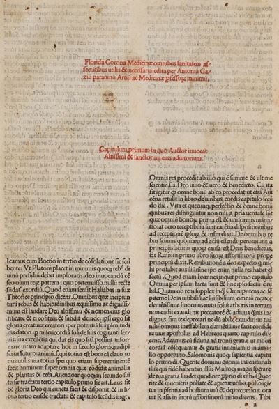 Corona Florida Medicinae, Sive De Conservatione Sanitatis