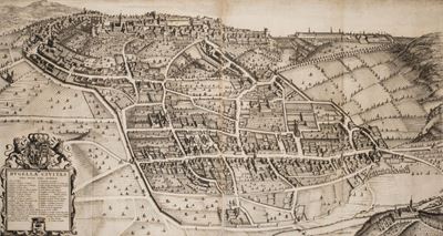 Blaeu, Bugella civitas (Biella) - Incisione su rame, 1725
