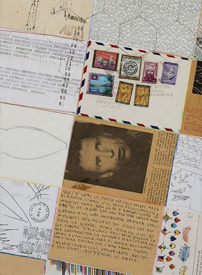 Senza titolo (1977-1978), collage su carta