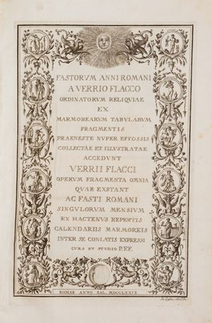Fastorum anni Romani a Verrio Flacco ordinatorum reliquiae ex marmorearum tabularum fragmentis praeneste nuper eoffossis