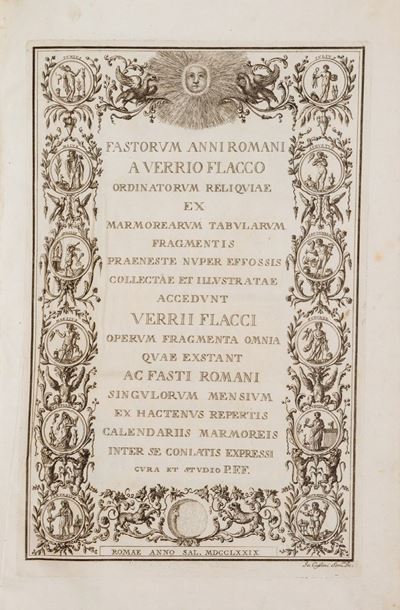 Fastorum Anni Romani a Verrio Flacco Ordinatorum Reliquiae Ex Marmorearum Tabularum Fragmentis Pr...
