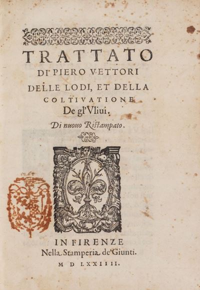 Trattato delle Lodi Et della Coltivatione Degl'ulivi