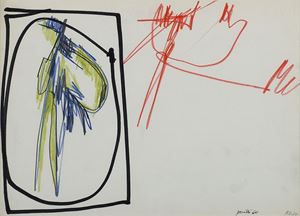 Perilli Achille - Senza titolo, 1960
tecnica mista su cart