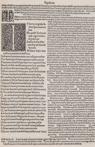 Silius Italicus, Punica. Comm: Petrus Marsus, Seconda edizione veneziana