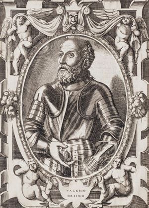 Dettagliata storia di una delle più illustri famiglie romane sin dal Medioevo, qui nella seconda edizione, corretta, notevolmente ampliata ed in un formato più grande rispetto all'edizione originale in 4° stampata da Bevilacqua l'anno precedente. Insieme la prima edizione De gli huomini illustri della casa Orsina, distintisi come cardinali e uomini d'armi, esercizio a cui gli Orsini ricorsero spesso nella loro lunga rivalità con le altre famiglie romane, in particolare i Colonna. Per scrivere l'opera, gli Orsini permisero all'autore, figlio dello scultore e architetto Jacopo, di consultare il loro l'archivio privato. Spreti 3642. Adams S - 347. Rossetti, Roma, III, 9154. Mortimer, Italian, 460. L'Historia di Casa Orsina - De gli huomini illustri della casa Orsina