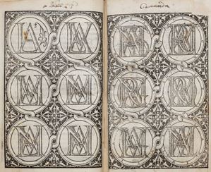 Giovanni Battista Palatino fu l'autore della raccolta di modelli calligrafici pi&ugrave; nota e stampata di ogni tempo. La prima edizione venne stampata a Roma nel 1540, molte furono le edizioni che seguirono.  L'opera di Palatino veniva dopo i manuali di scrittura di Ludovico degli Arrighi e di Giovanni Antonio Tagliente, ma si distingueva per la qualit&agrave; delle incisioni e per la quantit&agrave; di lettere rappresentati, testimonianza di una attenzione universale per la scrittura, rivolta a tutti i tipi di lettere e interessata agli sviluppi grafici di cui essa &egrave; suscettibile, anche a prescindere dall'impiego pratico. Compendio del gran volume de l'arte del bene et leggiadramente scriuere tutte le sorti di lettere et caratteri, con le lor regole misure, & essempi