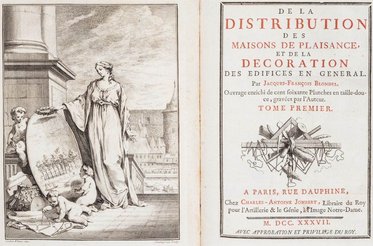 Blondel, Jacques Francois - De la Distribution Des Maisons De Plaisance, Et De la Decoration Des ...
