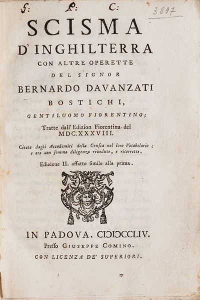 Scisma D'inghilterra con Altre Operette