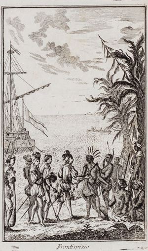 Viaggi - Storia generale de&#39; viaggi, o nuova raccolta di tutte le relazioni de&#39; viaggi per mare, e per terra,... Coi costumi degli abitanti, religione, usanze, arti, scienze, commerzio, lavori, ec.