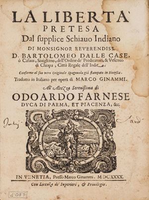 La liberta' pretesa dal supplice schiauo indiano
