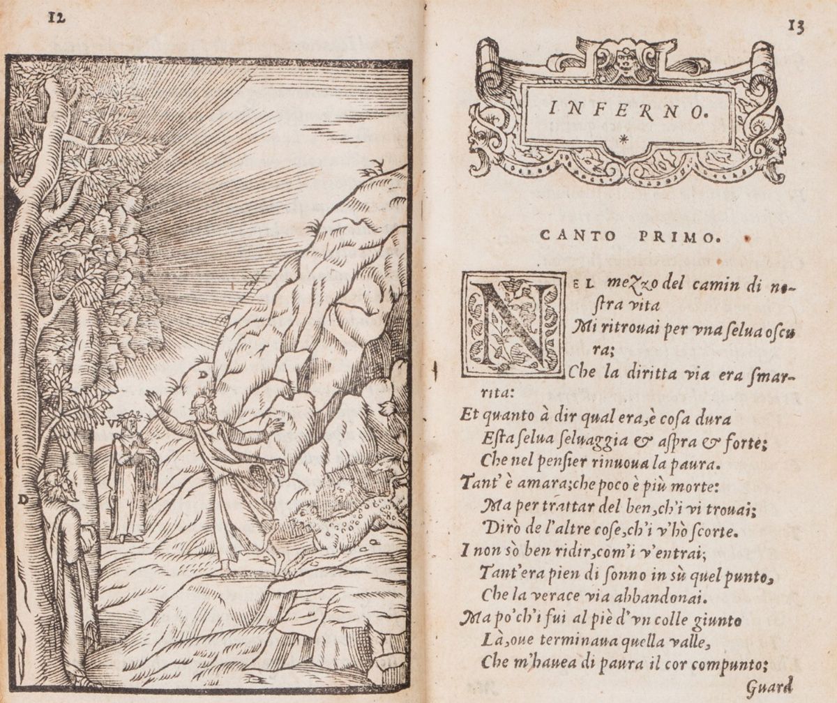 Dante Alighieri - Dante, con le nuove e utili esposizioni, edizione lionese, 1552