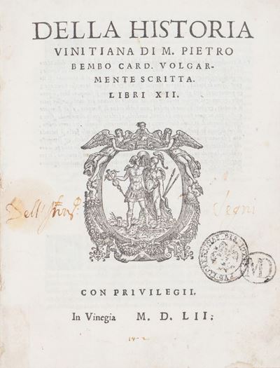 Della Historia Vinitiana... Volgarmente Scritta. Libri XII