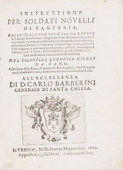 Istruzione per soldati novelli di fanteria