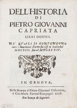 Dell'historia...libri dodici ne' quali si contengono tutti i movimenti d'arme successi in Italia dal 1613 fino al 1650