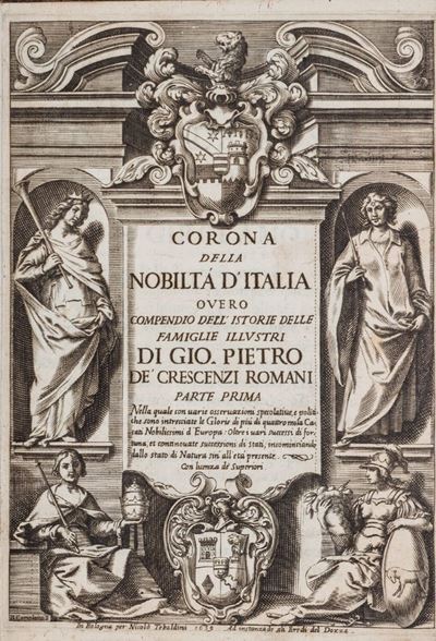 Corona della Nobilta D'italia Overo Compendio Dell'istorie delle Famiglie Illustri ...