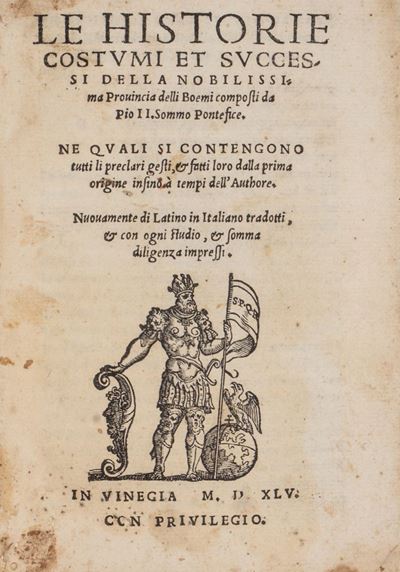 Le Historie, Costumi Et Successi della Nobilissima Provincia Delli Boemi