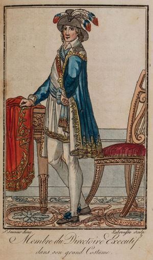 Costumes des representans du peuple, membres des deux conseils, du Directoire Executif, des Ministres..., et autres fonctionnaires publics...