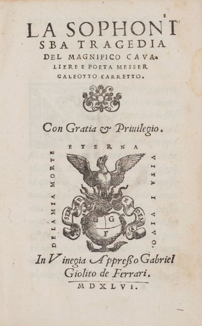 La Sophonisba Tragedia