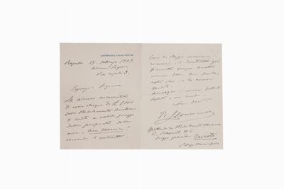 Lettera Autografa Firmata