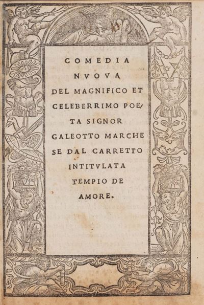 Comedia Nuova [...] Intitulata Tempio De Amore