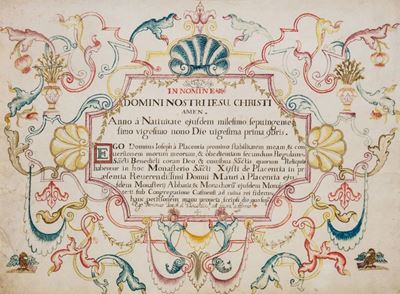 Promesse di Obbedienza e Conversione All’ordine Benedettino