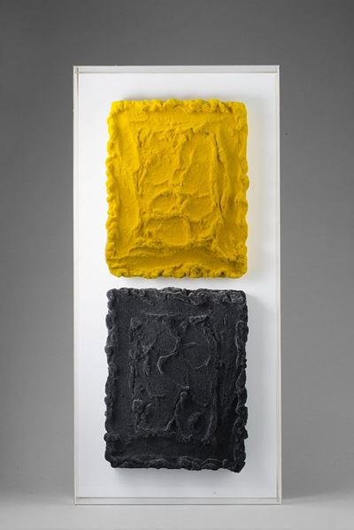 2 moduli grigio e giallo