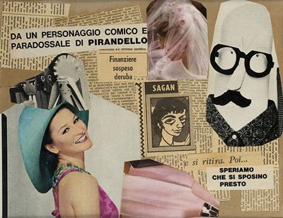 Speriamo che si sposino, 1965, collage
