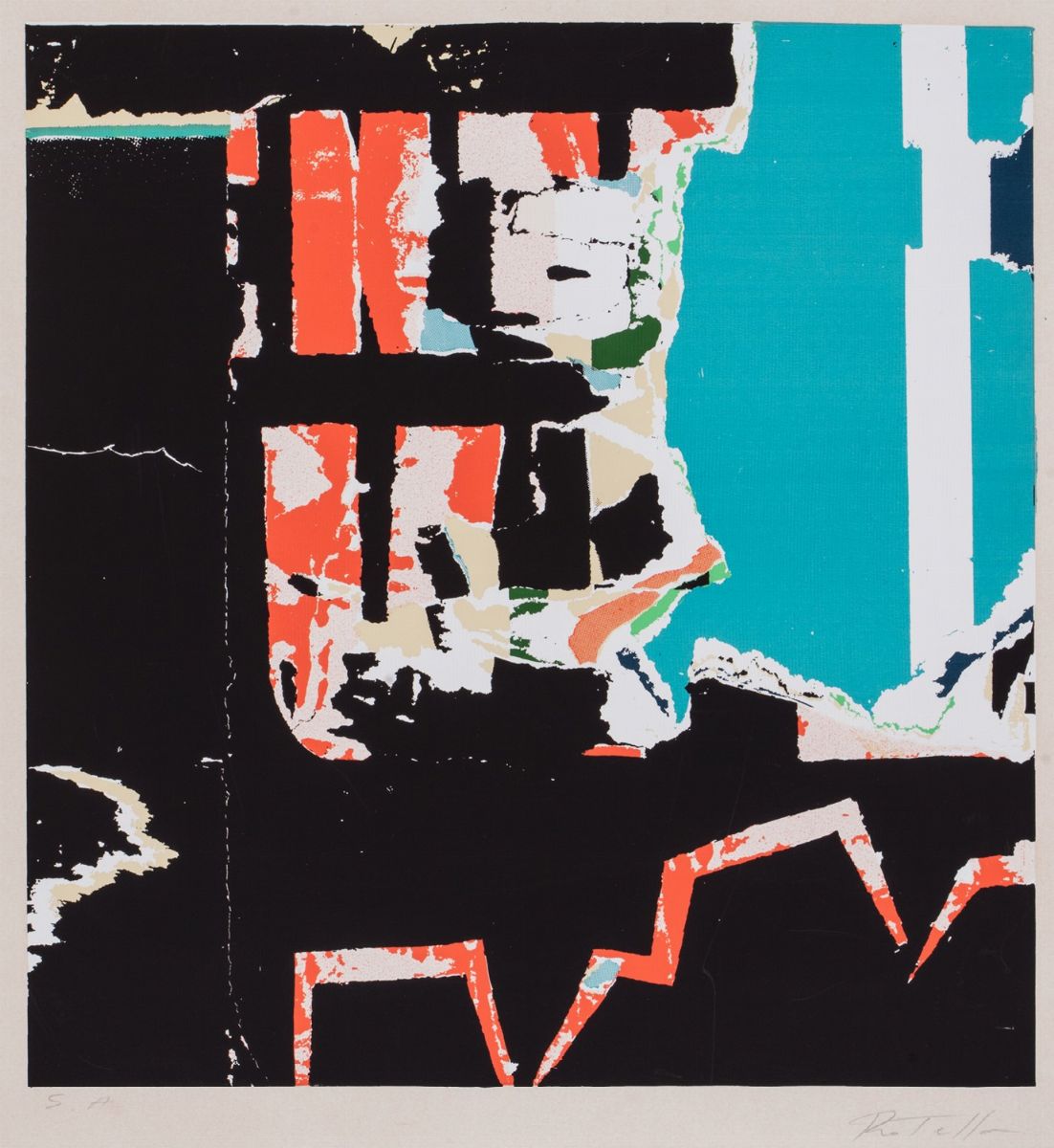 Mimmo Rotella - Due Fogli