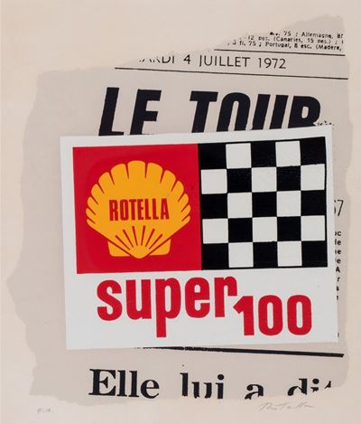 Due fogli (serigrafie a colori)