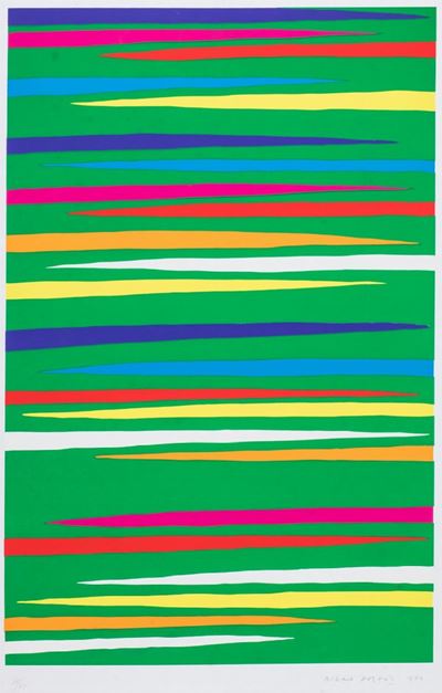 Composizione verde, serigrafia a colori (tiratura 38/65), 1976