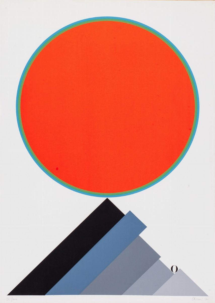 Eugenio Carmi - Quattro serigrafie a colori (es. 56/100), 1970