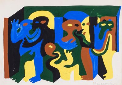 Figure - olio su carta