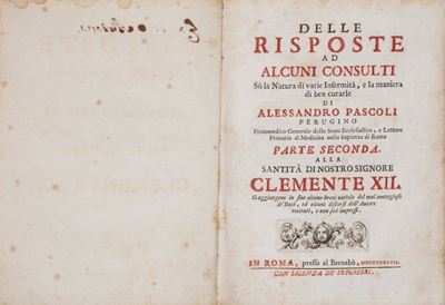 Pascoli, Delle risposte ad alcuni consulti (1733-1738)