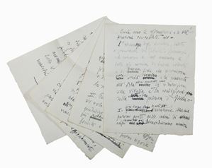 Gabriele D'Annunzio - Manoscritto - Per un'adunanza degli aviatori italiani