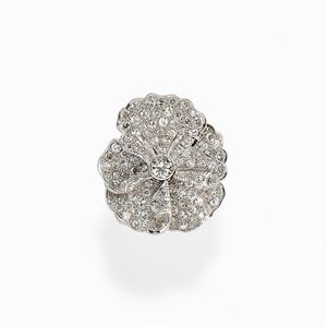 ANELLO IN ORO BIANCO 18KT E DIAMANTI