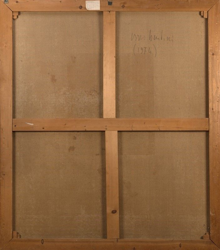 Vasco Bendini - Senza titolo (Della serie gesto e materia), polimaterico su tela