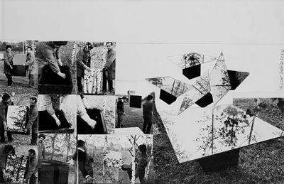Nanda Vigo e Fabrizio Garghetti, Blocco, collage fotografico del 1970