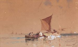 Napoli, barche in mare